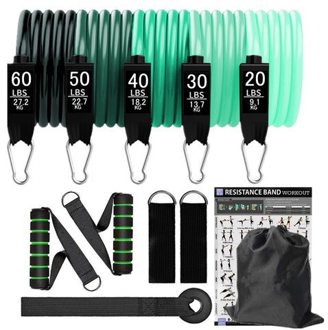 11 pieces Resistance Bands Set