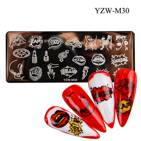 3 Sizes Flower Geometry Nail Stamping Plates