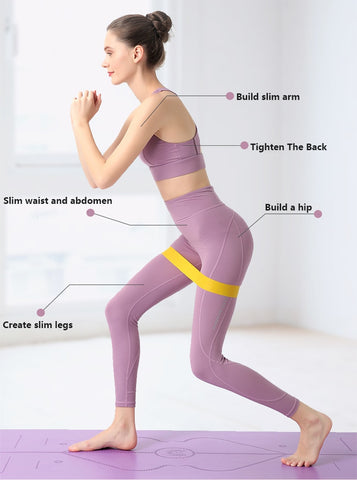 Portable Fitness Rubber Resistance Bands