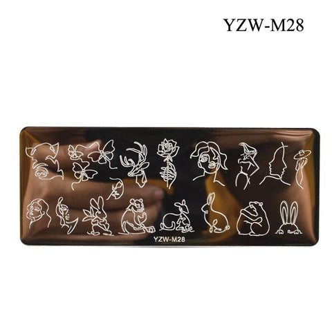 3 Sizes Flower Geometry Nail Stamping Plates