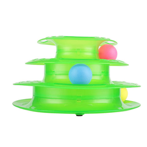 Cat Three-Level-Track Tower Toy
