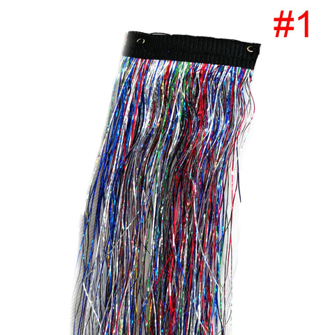 Rainbow Shiny Sparkle Hair Tinsel Kit