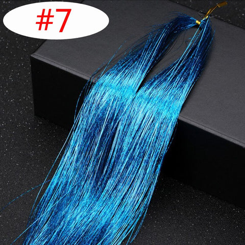 Rainbow Shiny Sparkle Hair Tinsel Kit
