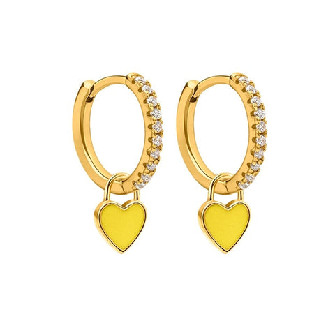 New Aide Silver Color Hoop Earrings