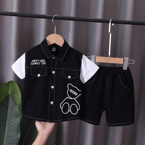 Baby Cotton T Shirt Shorts 2Pcs/sets