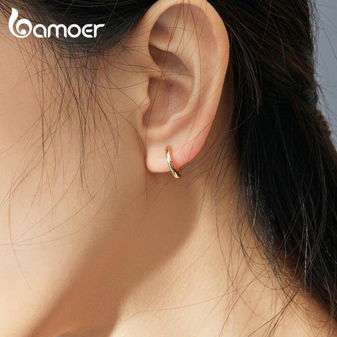 925 Sterling Silver Small Ear Hoops Earrings