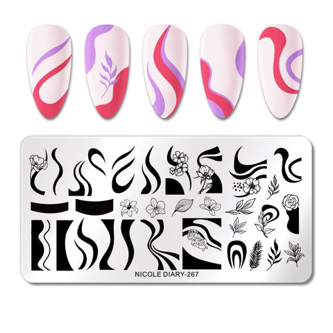 New Snake Leopard Nail Stamping Plates