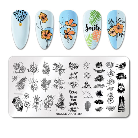 New Space Planet Moon Star Nail Stamping Plates