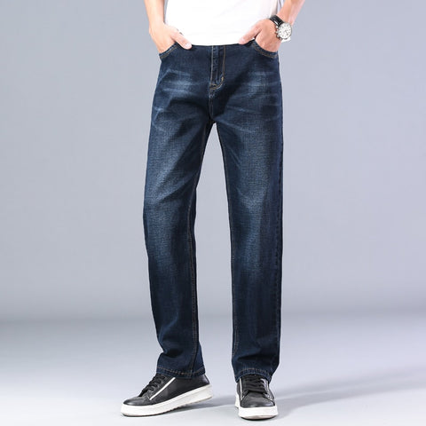 Summer Men Thin Straight-leg Loose Jeans