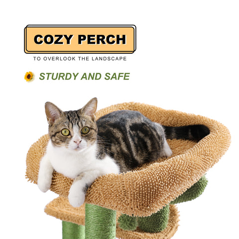 Sisal Cactus Cat Scratching Tree House