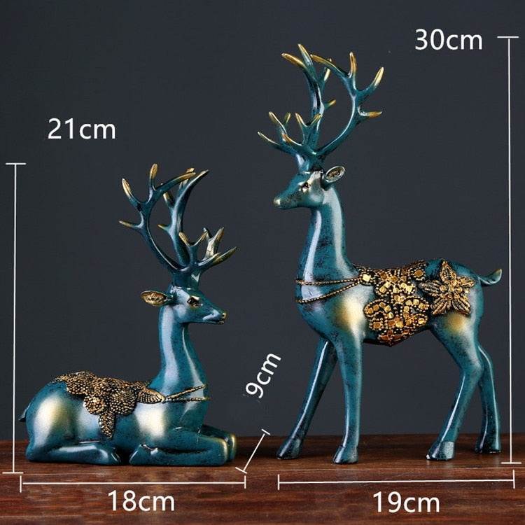 Deer Statue Reindeer Figurines