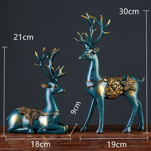 Deer Statue Reindeer Figurines