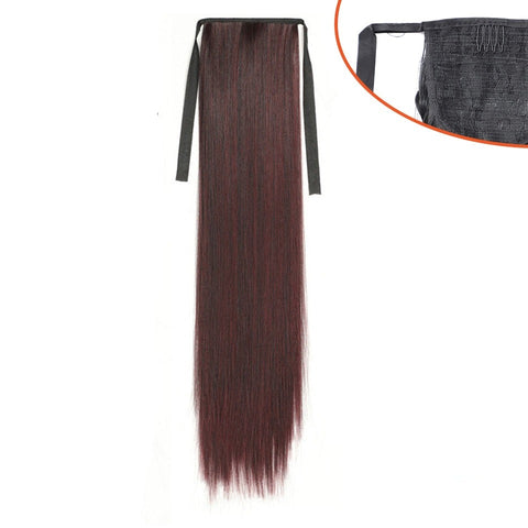 New Long Straight Pony Tail Synthetic Hair