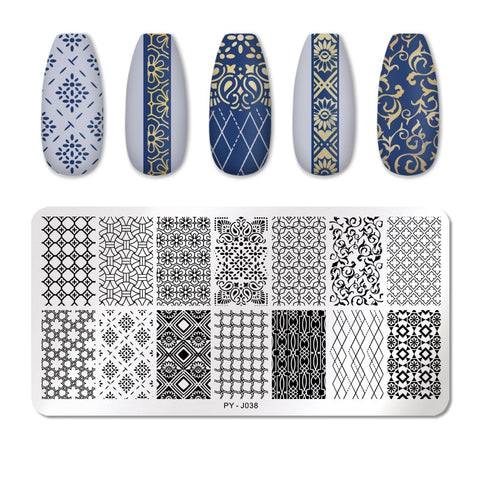 12*6cm Nail Art Templates Stamping Plate