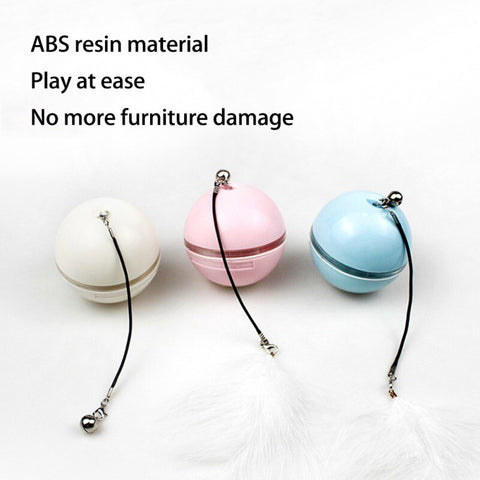 PET LED Self Rotating Ball Toy