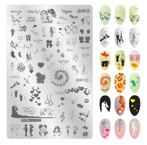 9.5X14.5cm Big Size Nail Stamping Plates