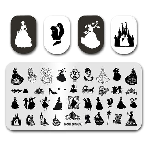 New Nail Plates Stamp King Manicure Set