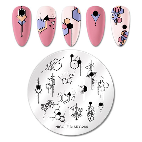 New Snake Leopard Nail Stamping Plates