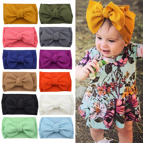Baby Girls Big Bow Tie Hair Band