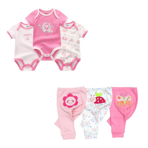 6/9/10PCS Baby Girl Clothes