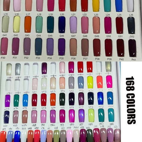 198 Colors Soak Off UV LED Gel Nail Polish Set
