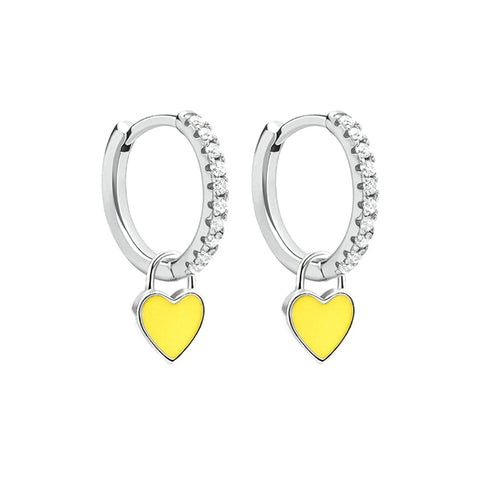 New Aide Silver Color Hoop Earrings