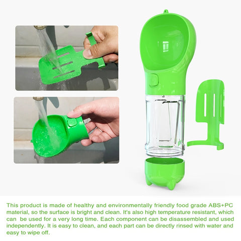 4 in 1 Multifunction Portable Pet Dog Water Bottle