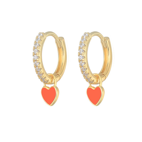 New Aide Silver Color Hoop Earrings