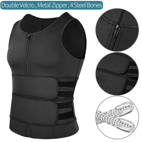 Men Body Shaper Sauna Vest