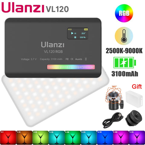Ulanzi VL120 RGB LED Video Camera Light