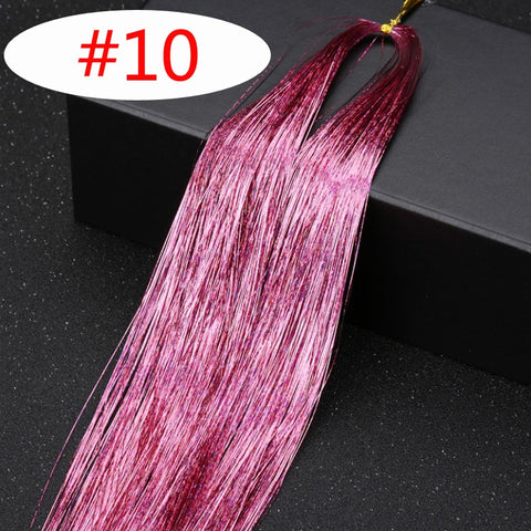 Rainbow Shiny Sparkle Hair Tinsel Kit