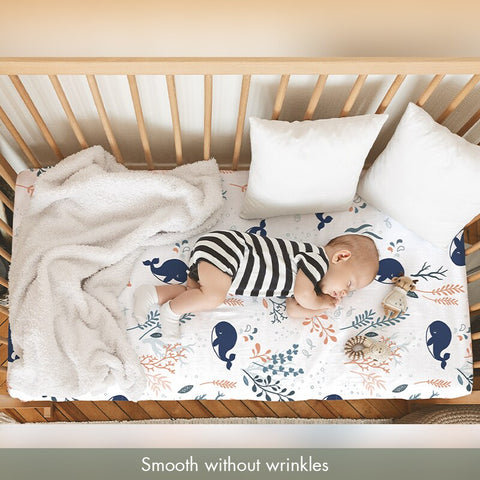 2Pcs Baby Fitted Crib Sheets