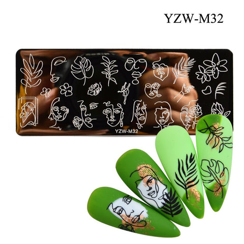 3 Sizes Flower Geometry Nail Stamping Plates
