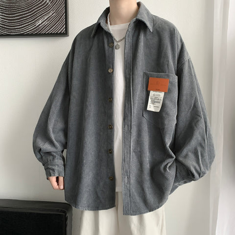 Men Men Harajuku Black Shirt