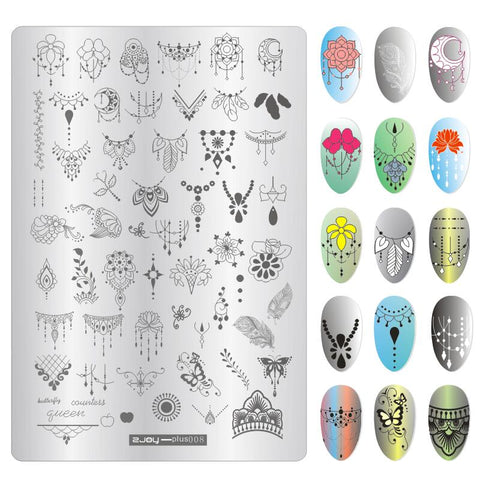 9.5X14.5cm Big Size Nail Stamping Plates