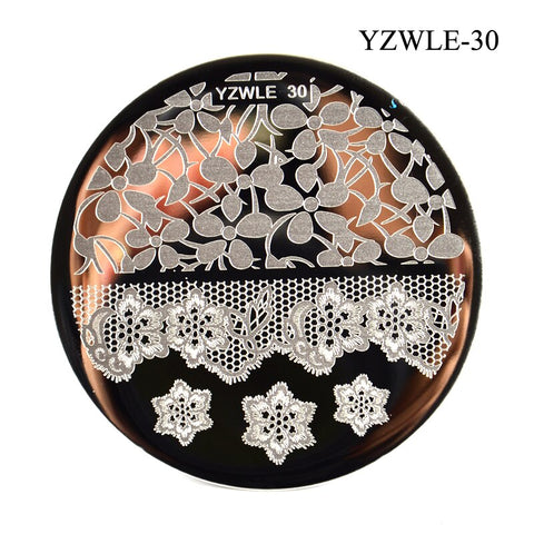 3 Sizes Flower Geometry Nail Stamping Plates