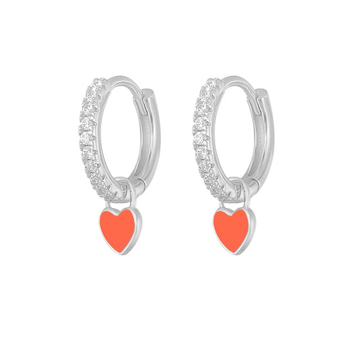 New Aide Silver Color Hoop Earrings