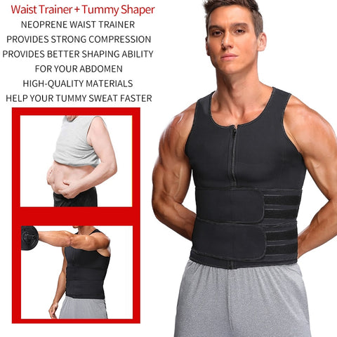 Men Body Shaper Sauna Vest