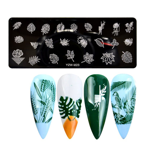 3 Sizes Flower Geometry Nail Stamping Plates
