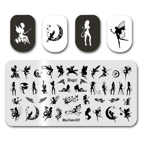 New Nail Plates Stamp King Manicure Set