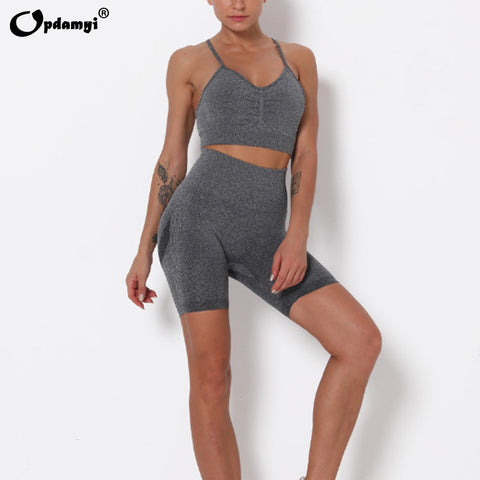 Women Seamless Yoga Sports Suits