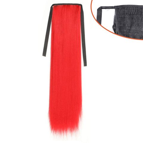 New Long Straight Pony Tail Synthetic Hair