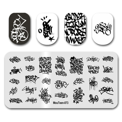 New Nail Plates Stamp King Manicure Set