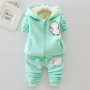 Cute Sheep Winter Baby Clothing Set