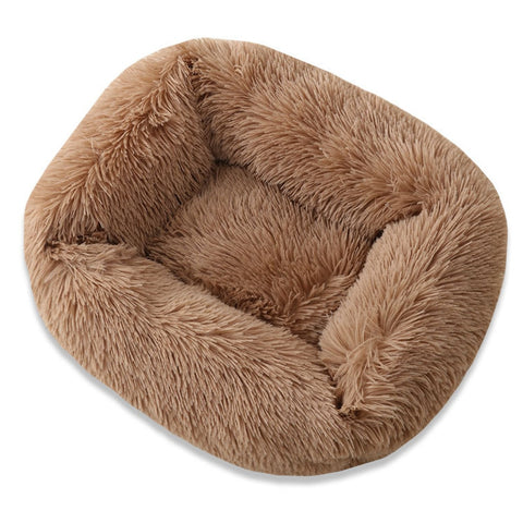 Long Plush Square Dog Beds