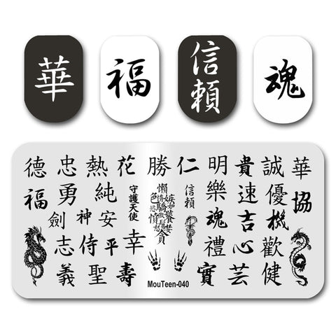 New Nail Plates Stamp King Manicure Set