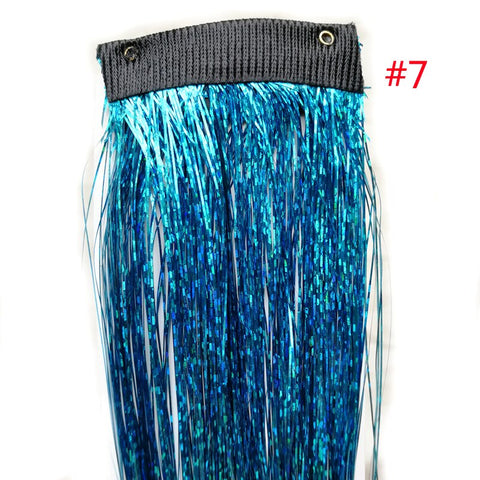 Rainbow Shiny Sparkle Hair Tinsel Kit