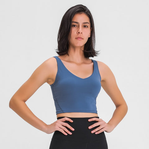 Women Soft Workout Gym Yoga Crop Top