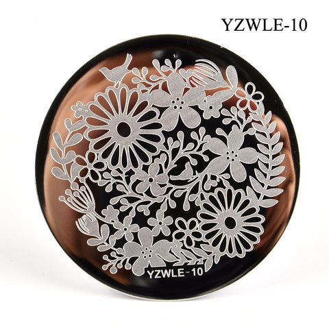 3 Sizes Flower Geometry Nail Stamping Plates