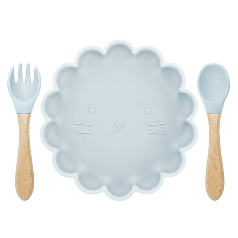 3pcs Baby Fork Plate Spoon